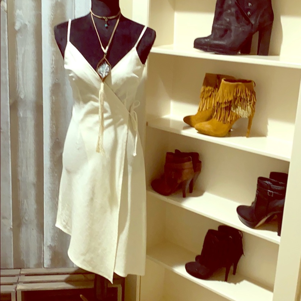 Linen Dress Off White